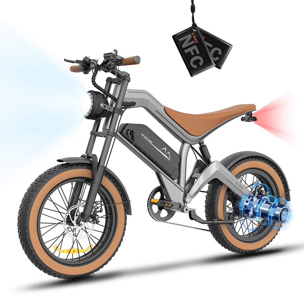 ZONVEER M20 Electric Bike 1000W 1500W Peak Motor 48V 18 2Ah Battery 55km/h Max Speed 60km PAS Range 20