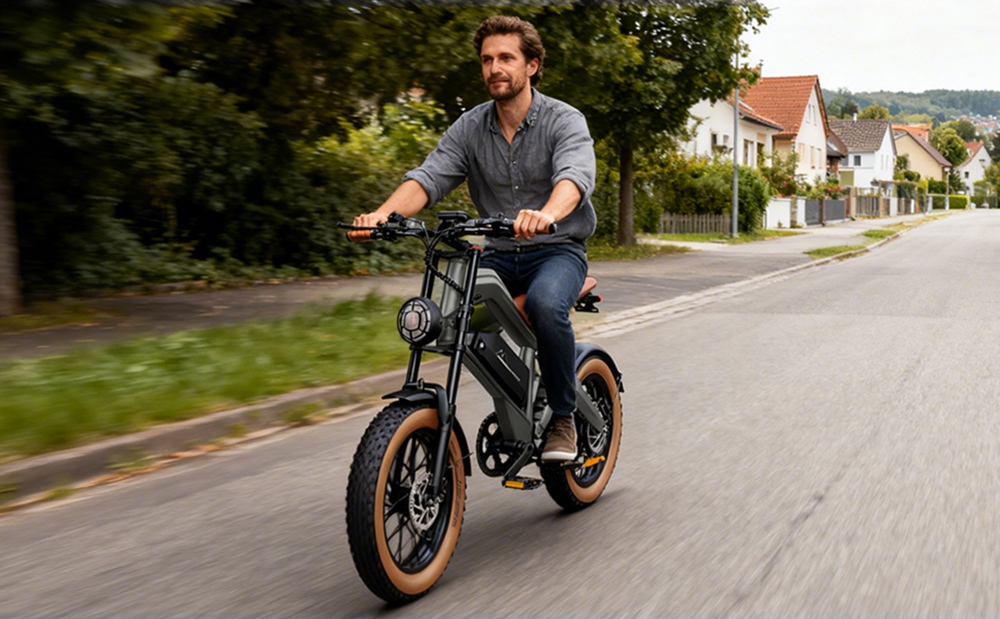 ZONVEER M20 Electric Bike 1000W 1500W Peak Motor 48V 18 2Ah Battery 55km/h Max Speed 60km PAS Range 20
