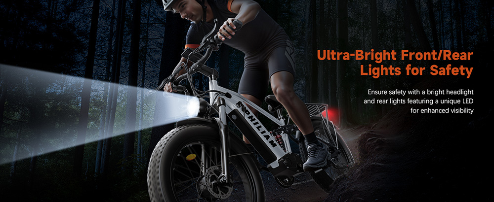 PHILIAM F3 PRO Dual Motor Electric Bike  1000W*2  3000W Peak   52V 23Ah Battery  37 MPH  100 Mile Range  26