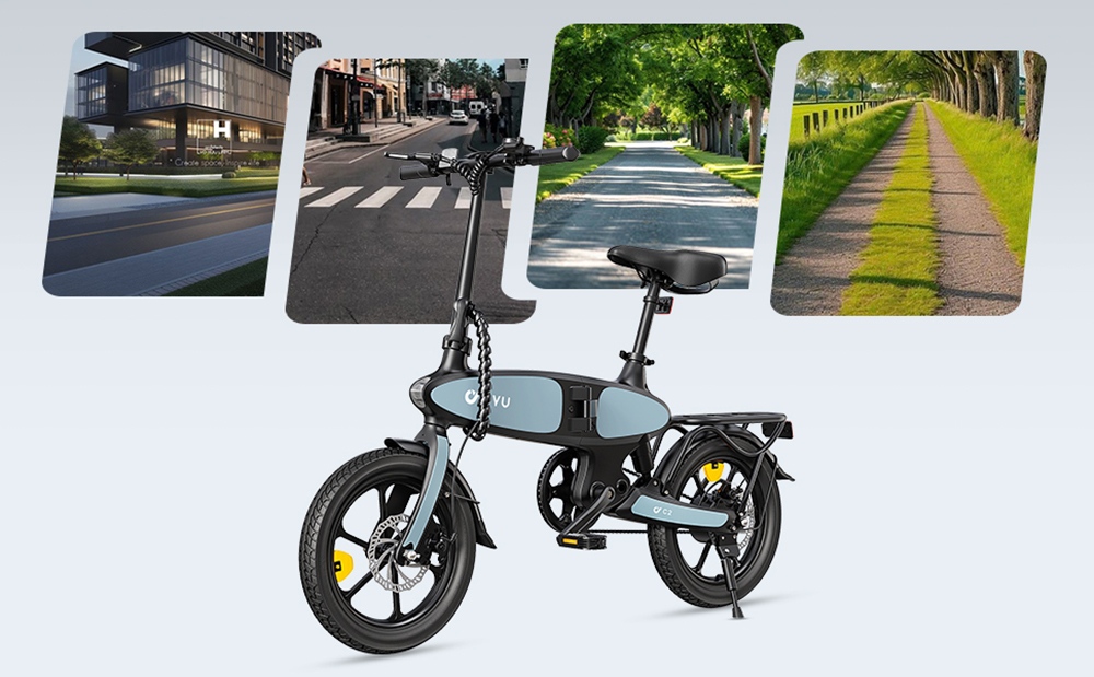 DYU C2 Foldable Electric Bike  250W Motor  48V 7 5Ah Battery  25km Max Speed  50km Range  16