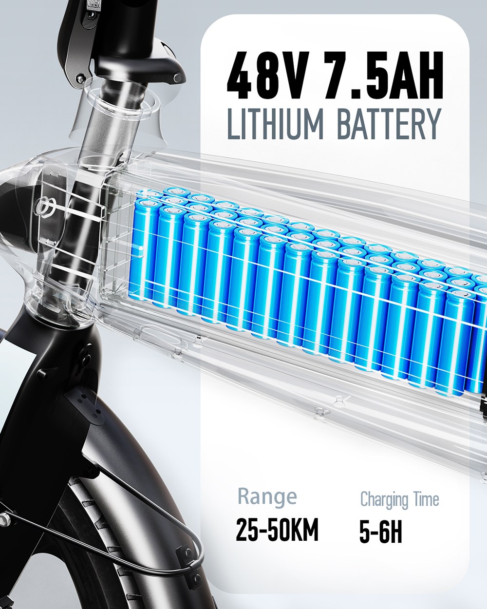 DYU C2 Foldable Electric Bike  250W Motor  48V 7 5Ah Battery  25km Max Speed  50km Range  16