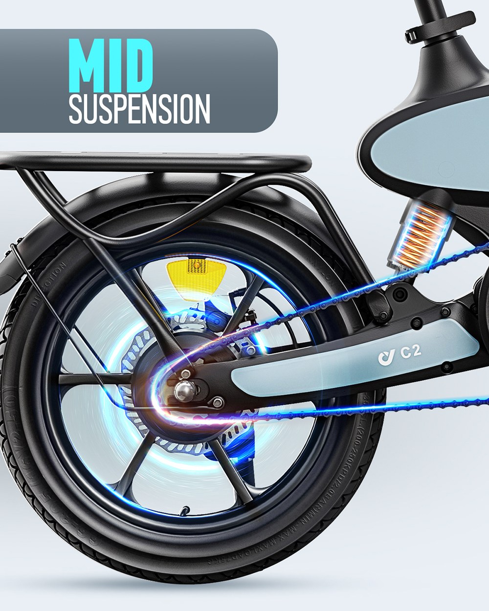DYU C2 Foldable Electric Bike  250W Motor  48V 7 5Ah Battery  25km Max Speed  50km Range  16