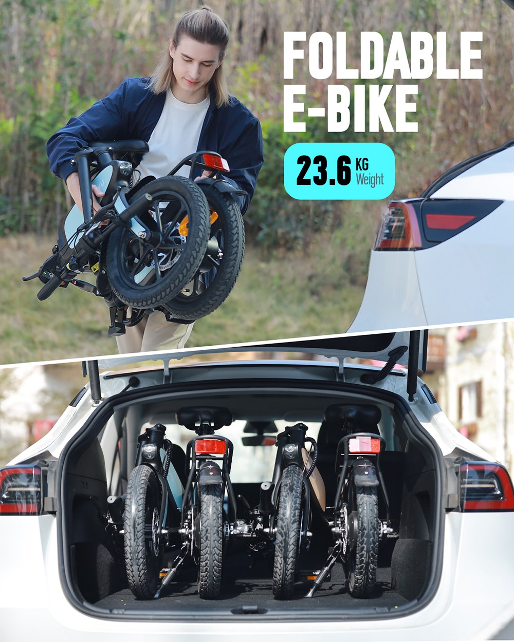 DYU C2 Foldable Electric Bike  250W Motor  48V 7 5Ah Battery  25km Max Speed  50km Range  16