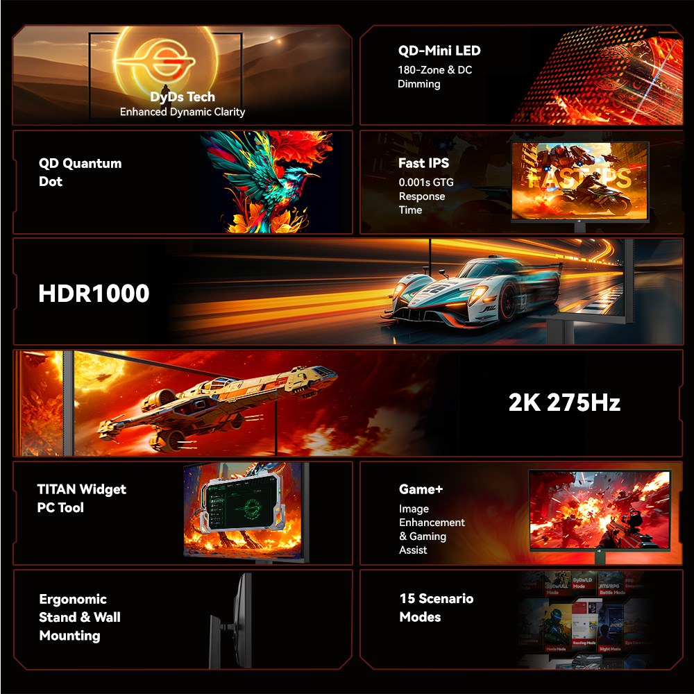 TITAN ARMY P276MS Gaming Monitor 27