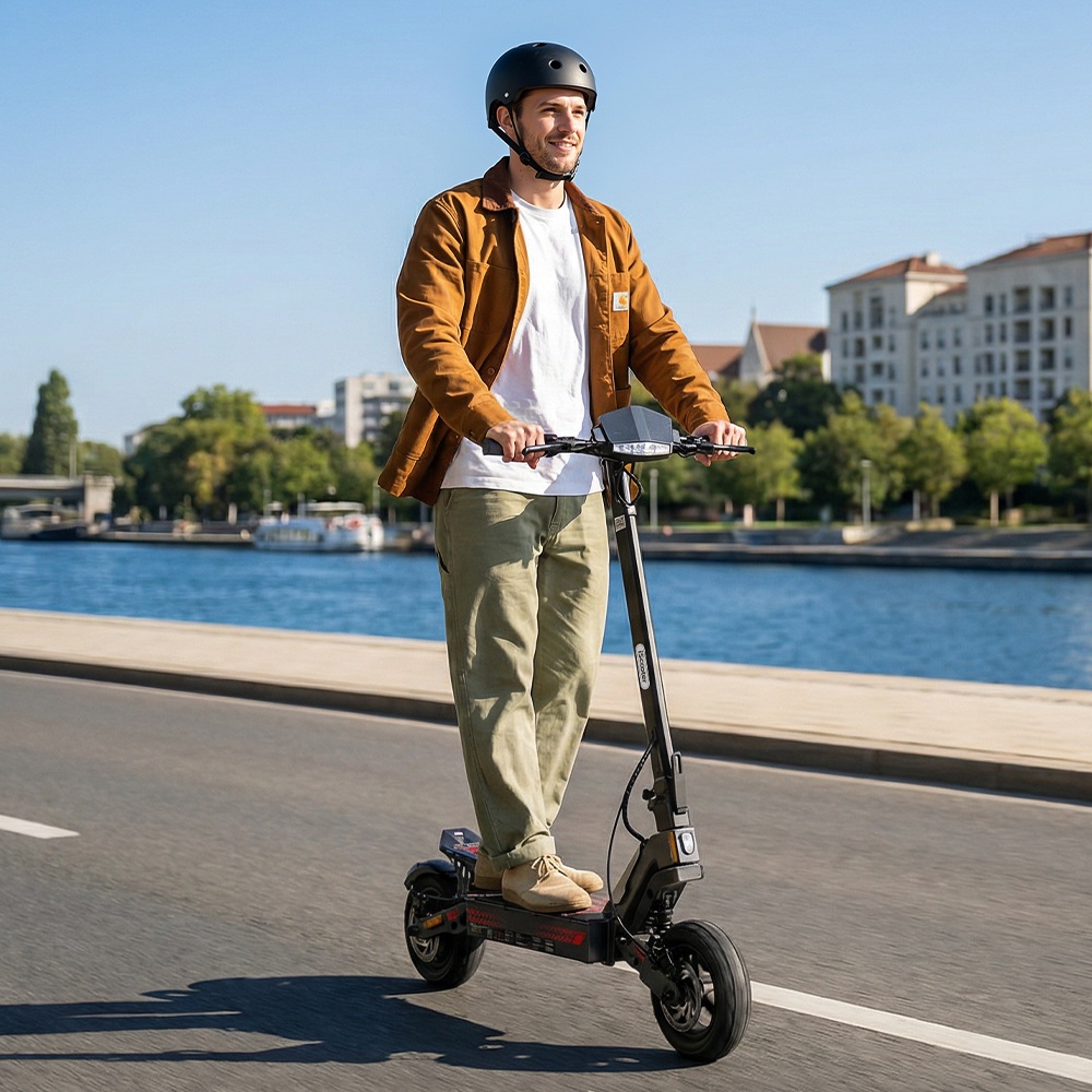 iScooter iF1 Foldable Electric Scooter 1200W Motor 48V 10Ah Battery 45km/h Max Speed 40–50km Range 10-inch Vacuum Off-Ro