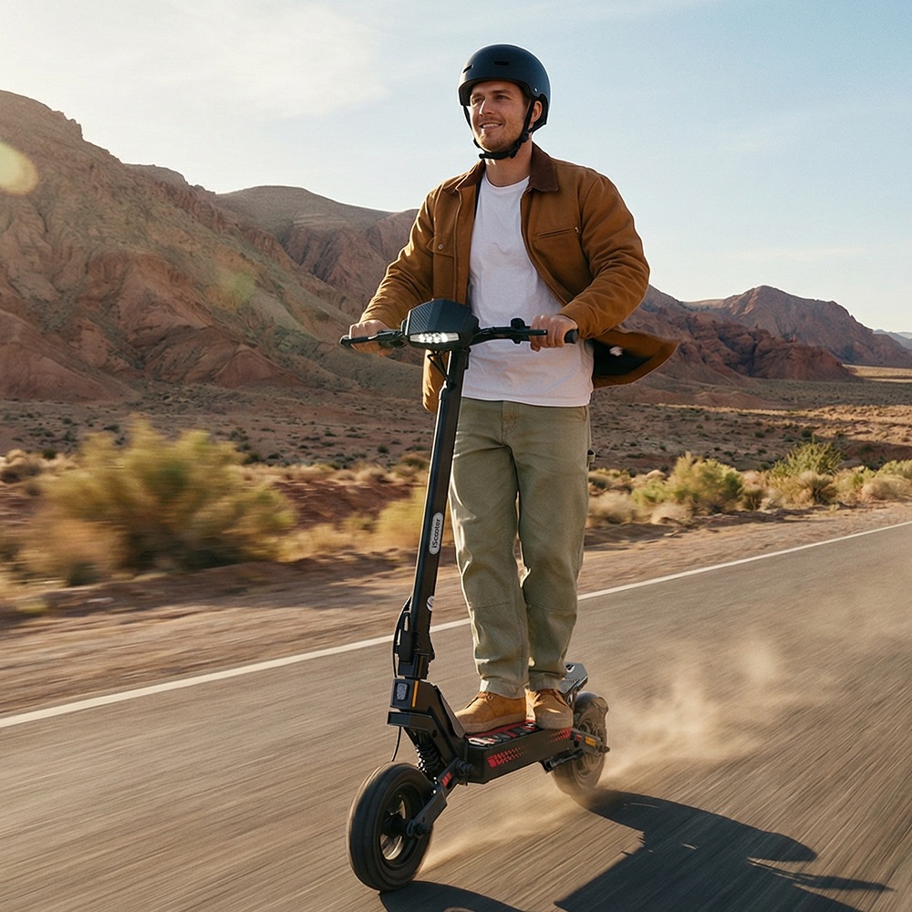 iScooter iF1 Foldable Electric Scooter 1200W Motor 48V 10Ah Battery 45km/h Max Speed 40–50km Range 10-inch Vacuum Off-Ro