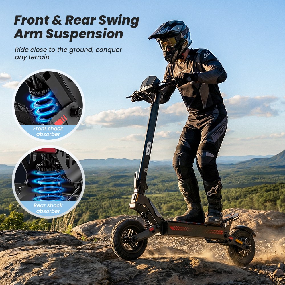 iScooter iF1 Foldable Electric Scooter 1200W Motor 48V 10Ah Battery 45km/h Max Speed 40–50km Range 10-inch Vacuum Off-Ro