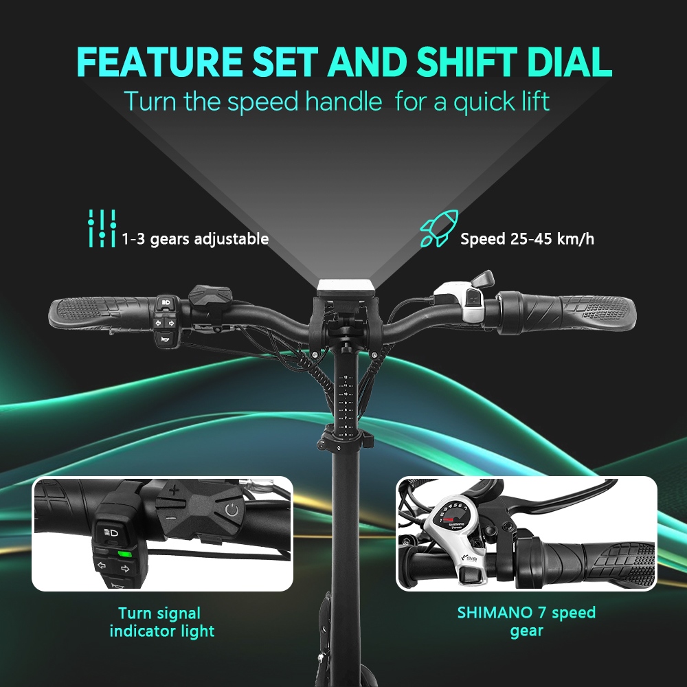 DRVETION AT20 Pro Electric Bike 750W BAFANG Motor 48V 15Ah Samsung Battery Up to 130km Range 45km/h Max Speed 20×4 0