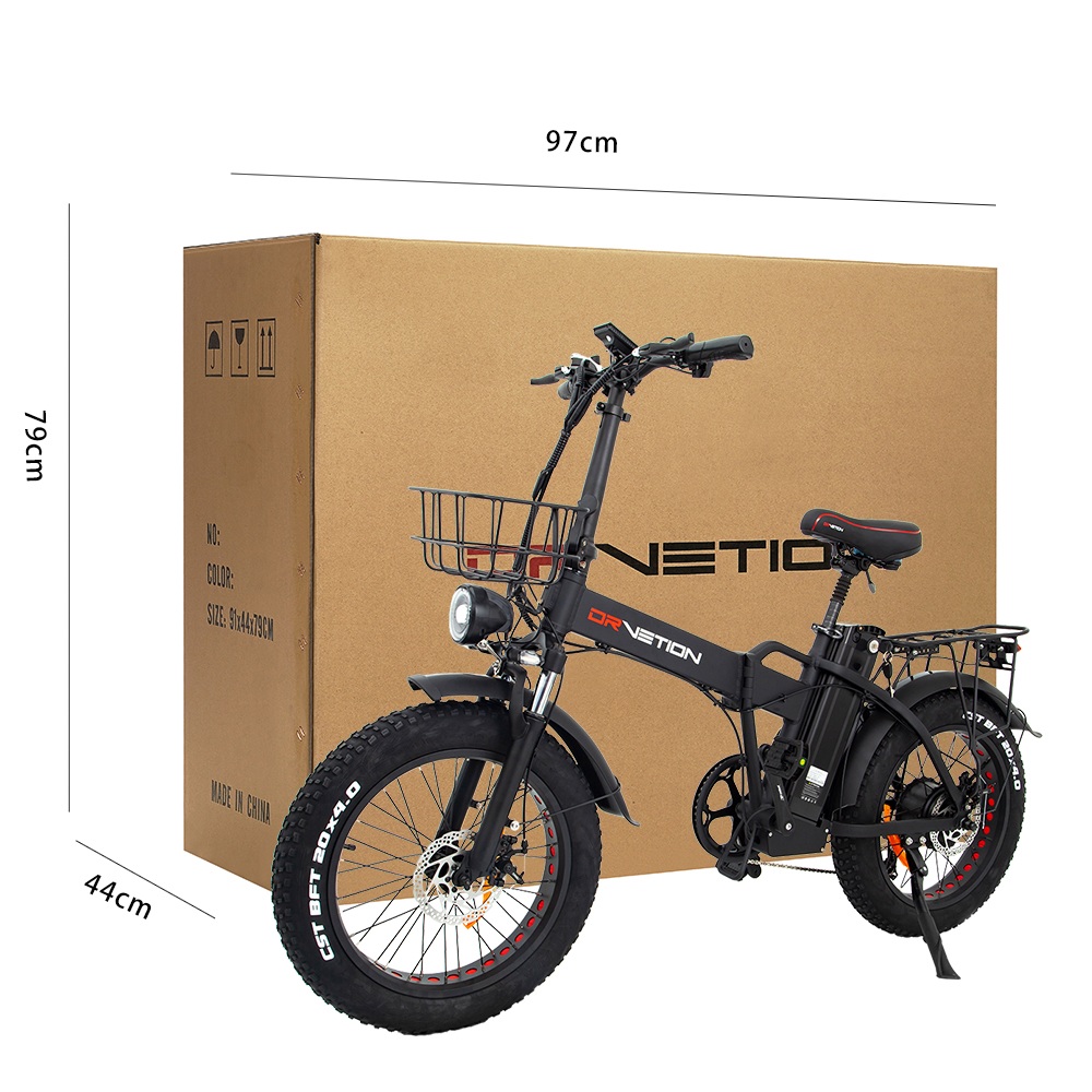 DRVETION AT20 Pro Electric Bike 750W BAFANG Motor 48V 15Ah Samsung Battery Up to 130km Range 45km/h Max Speed 20×4 0