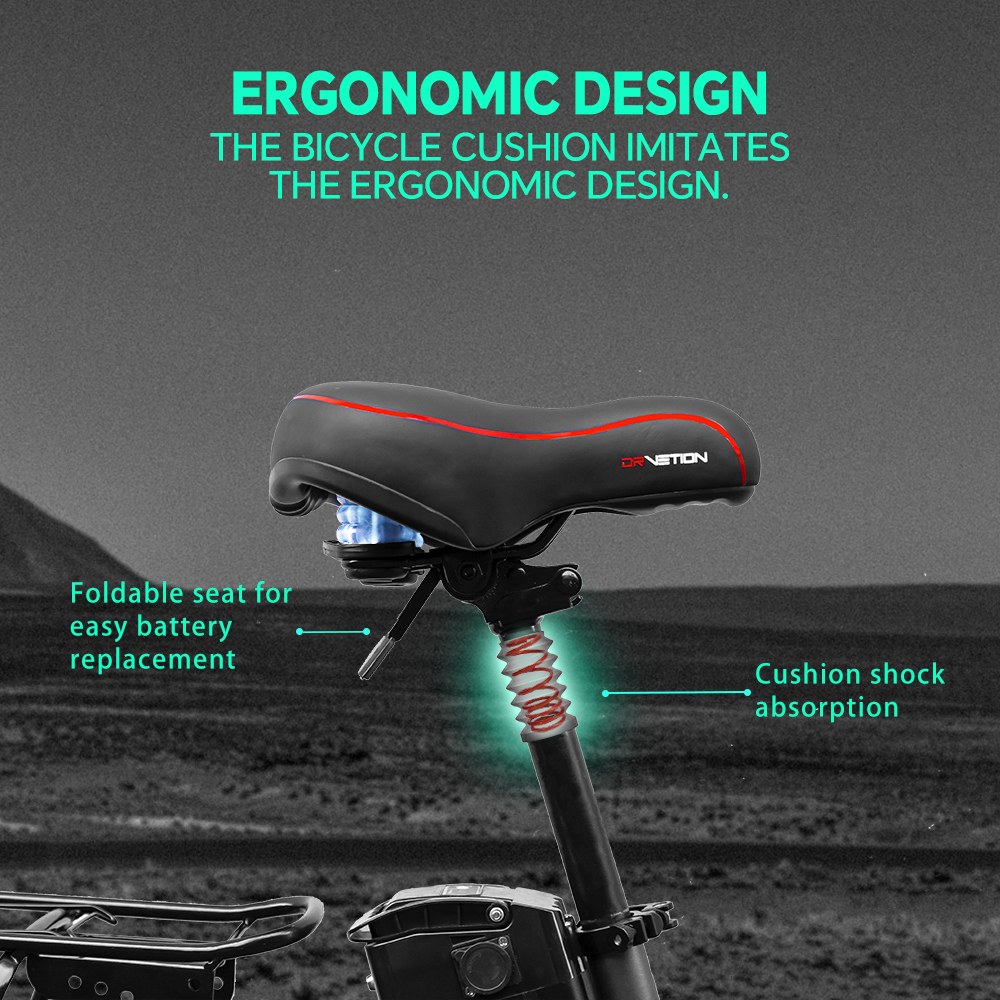 DRVETION AT20 Pro Electric Bike 750W BAFANG Motor 48V 15Ah Samsung Battery Up to 130km Range 45km/h Max Speed 20×4 0