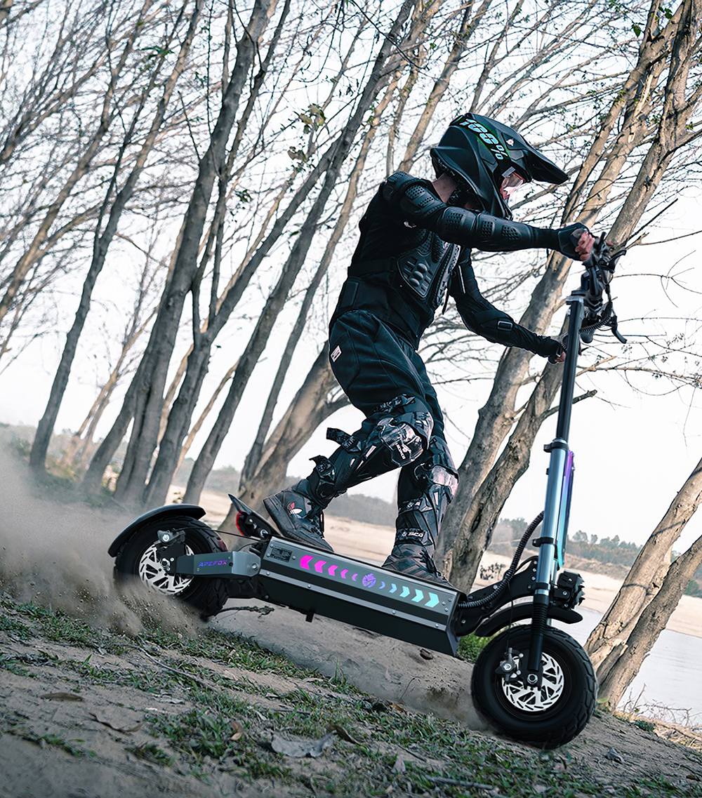 APEFOX T90 Electric Scooter 2100W*2 Motor 60V 31 2Ah Battery 13 inch Tires 85km/h Max Speed 100km Range Hydraulic Disc Br