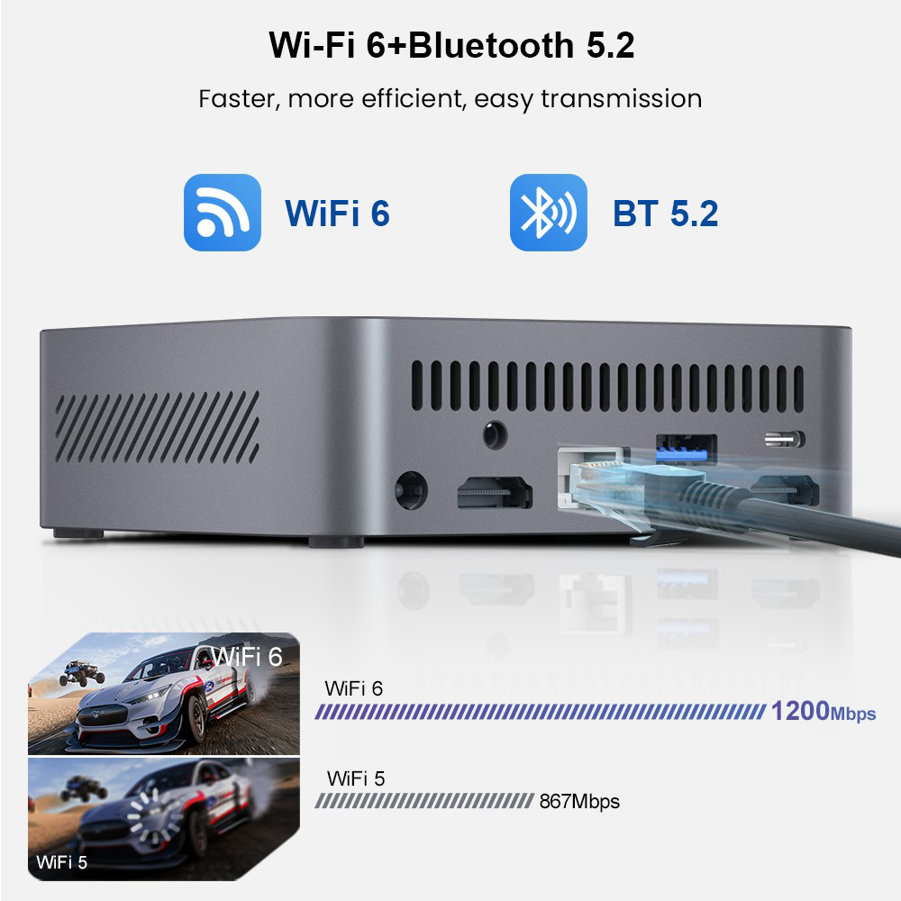 Ninkear M7 Mini PC  Intel Core i7-1185G7 4 Cores Max 4 8GHz  16GB RAM 512GB SSD  Dual HDMI 4K Display   Type-C  WiFi 6 Bluetoot