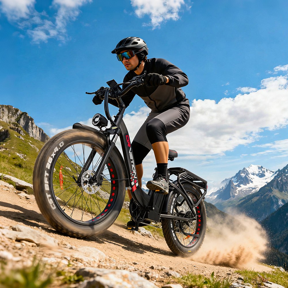 DRVETION CTR26 1000W Electric Bike  26”×4 0
