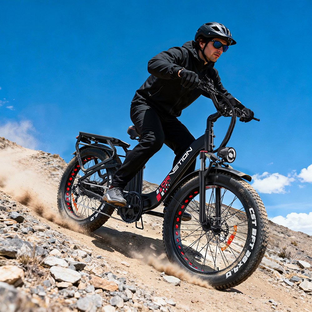 DRVETION CTR26 1000W Electric Bike  26”×4 0