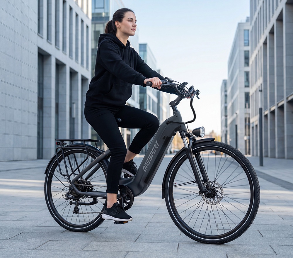 ONESPORT OT05 Pro Electric Bike 250W Motor 36V 22 5Ah Battery 700*50C Tires 25km/h Max Speed 140km Range Hydraulic Disc B