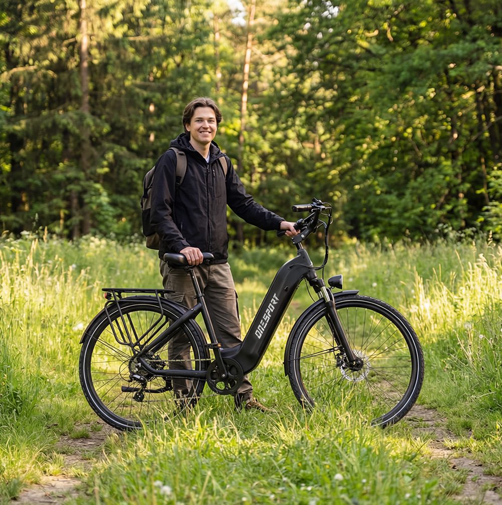 ONESPORT OT05 Pro Electric Bike 250W Motor 36V 22 5Ah Battery 700*50C Tires 25km/h Max Speed 140km Range Hydraulic Disc B