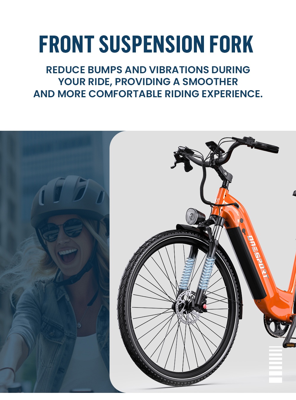 ONESPORT OT05 Pro Electric Bike 250W Motor 36V 22 5Ah Battery 700*50C Tires 25km/h Max Speed 140km Range Hydraulic Disc B