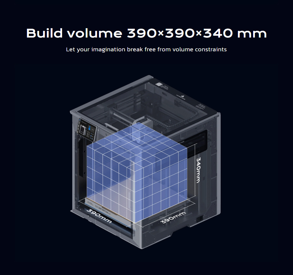 QIDI Max4 3D Printer CoreXY System 800mm/s Speed 370℃ High-Temp 65℃ Heated Chamber 390×390×340mm Build Volume AI Ca