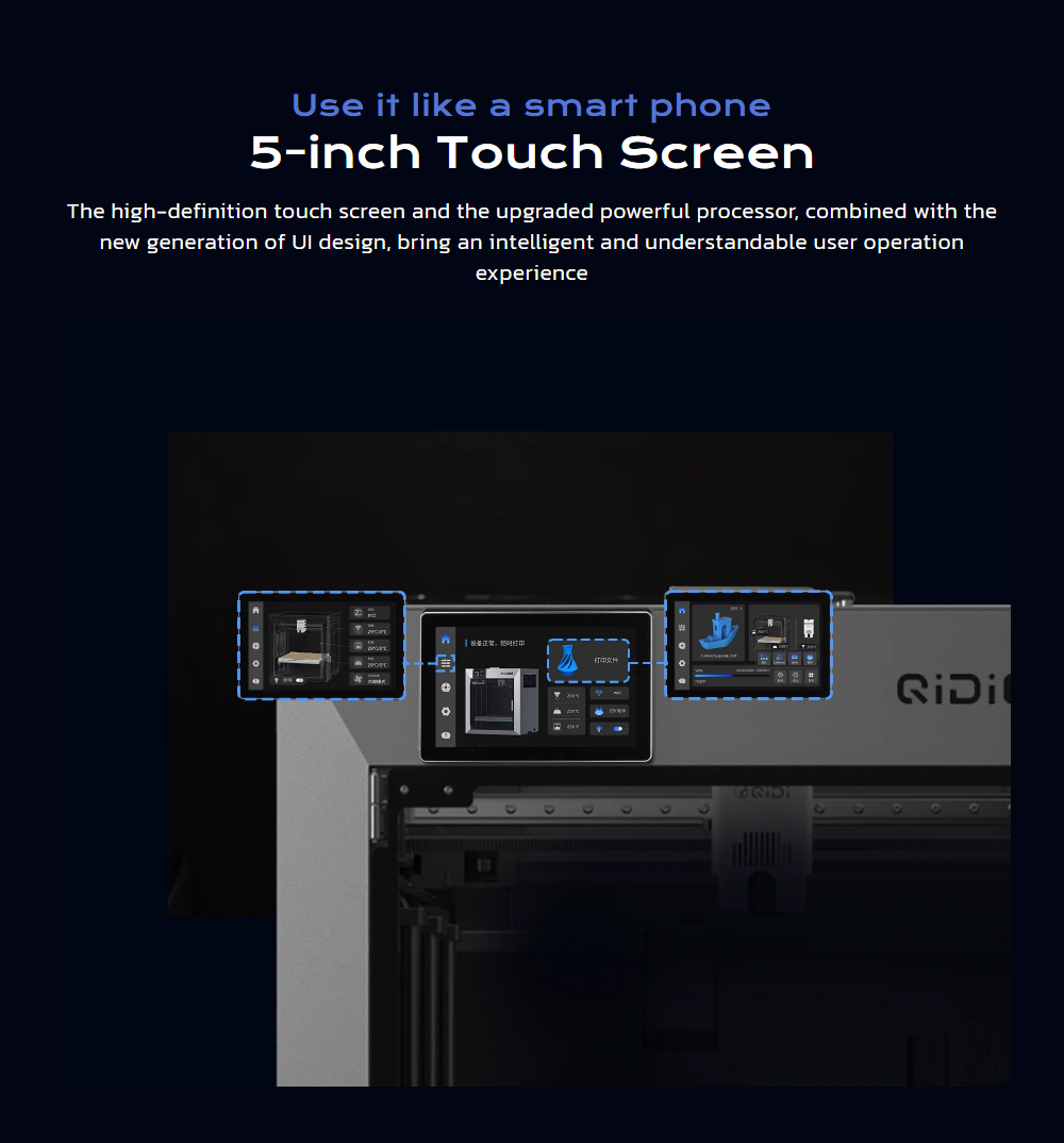 QIDI Max4 3D Printer CoreXY System 800mm/s Speed 370℃ High-Temp 65℃ Heated Chamber 390×390×340mm Build Volume AI Ca