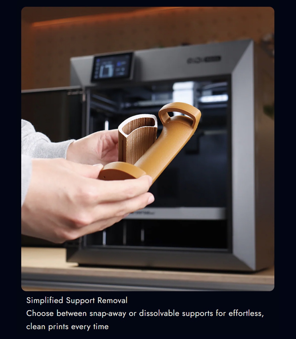 QIDI Max4 3D Printer CoreXY System 800mm/s Speed 370℃ High-Temp 65℃ Heated Chamber 390×390×340mm Build Volume AI Ca