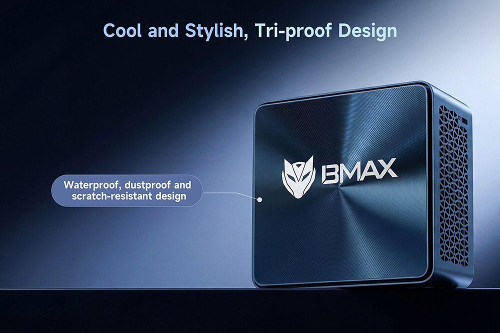BMAX B11 Pro Mini PC  Intel Core Ultra 5 115U 8 Cores 10 Threads Max 4 2GHz  16GB LPDDR5 RAM 512GB PCIe NVMe SSD  Dual Copper H