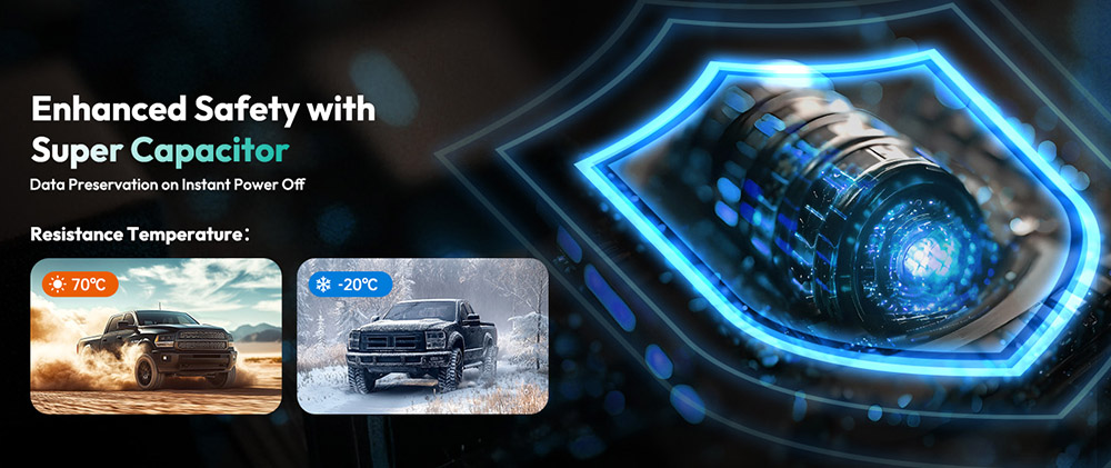 Botslab G980H 4K Dash Cam Front and Rear 170° Ultra Wide Dashcam with ADAS Night Vision 24/7 Parking Mode Sony IMX415 Sens