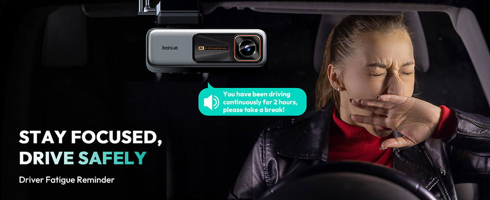 Botslab G980H 4K Dash Cam Front and Rear 170° Ultra Wide Dashcam with ADAS Night Vision 24/7 Parking Mode Sony IMX415 Sens