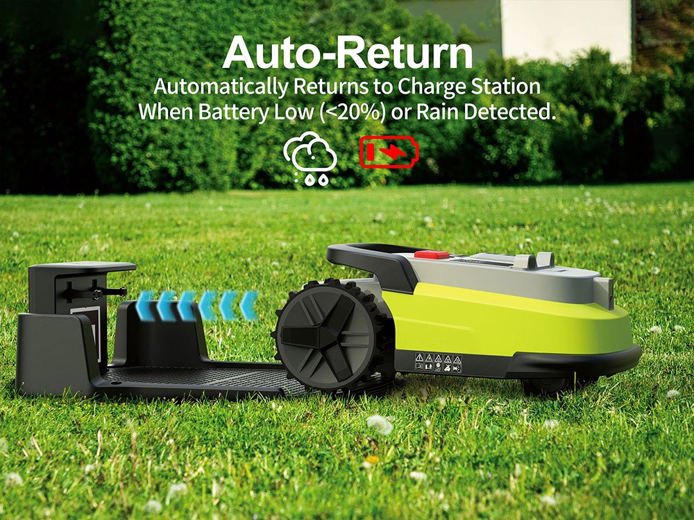 UBHOME M10 Robotic Lawn Mower RTK AI Vision Navigation No Perimeter Wire 7000㎡ Coverage Multi-Zone Up to 15 55% Slop