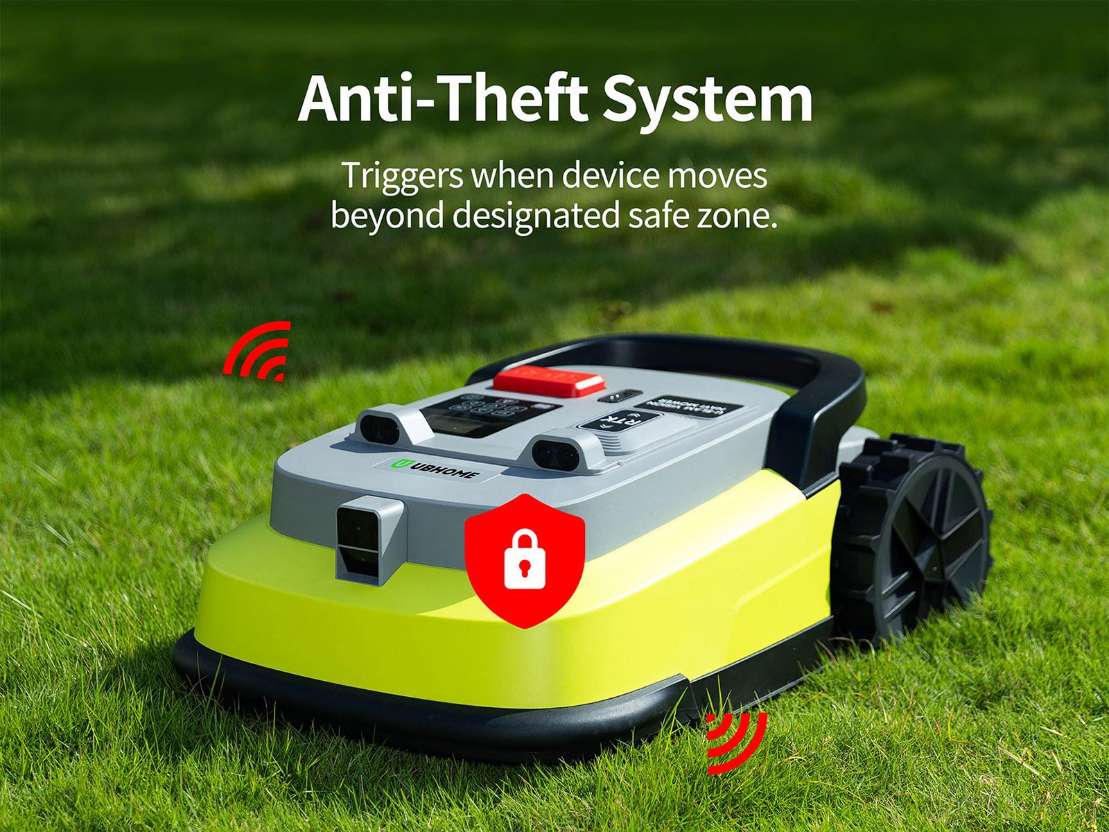 UBHOME M10 Robotic Lawn Mower RTK AI Vision Navigation No Perimeter Wire 7000㎡ Coverage Multi-Zone Up to 15 55% Slop