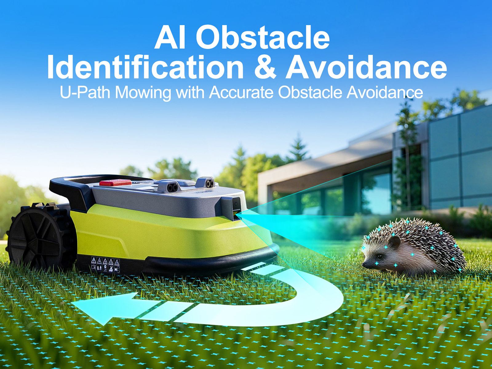 UBHOME M10 Robotic Lawn Mower RTK AI Vision Navigation No Perimeter Wire 7000㎡ Coverage Multi-Zone Up to 15 55% Slop