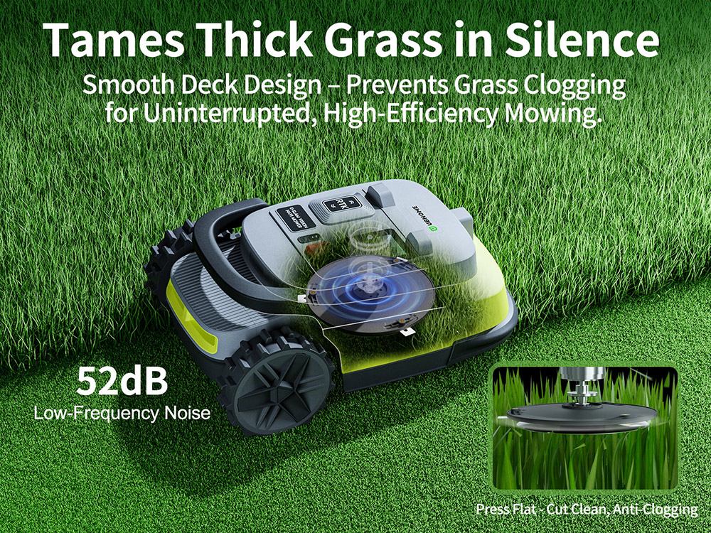 UBHOME M10 Robotic Lawn Mower RTK AI Vision Navigation No Perimeter Wire 7000㎡ Coverage Multi-Zone Up to 15 55% Slop