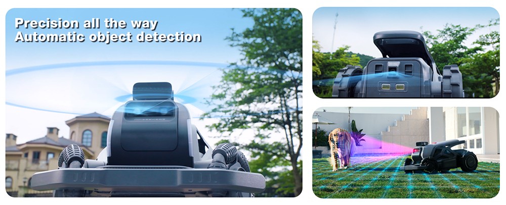AIRSEEKERS TRON Robotic Lawn Mower  RTK   VIO   3D Vision Navigation  15Ah Battery  200m²/h Efficiency  300mm Cutting Width  3