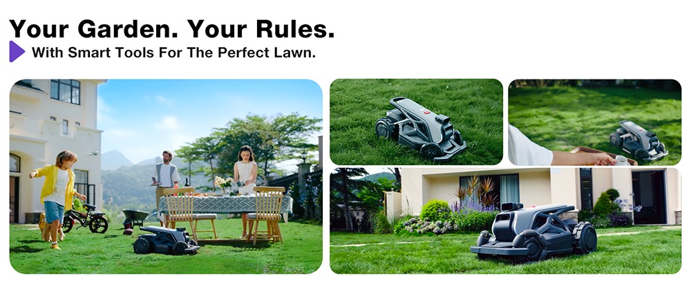 AIRSEEKERS TRON Robotic Lawn Mower  RTK   VIO   3D Vision Navigation  15Ah Battery  200m²/h Efficiency  300mm Cutting Width  3