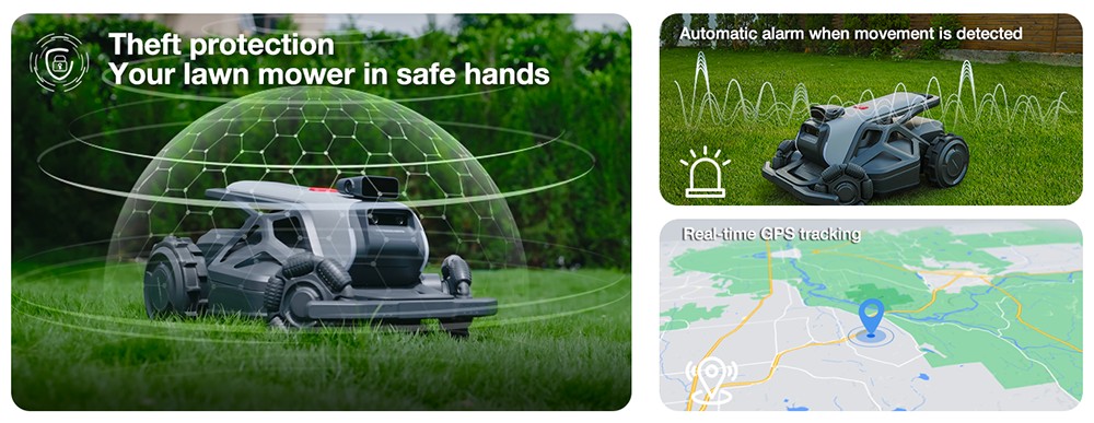AIRSEEKERS TRON Robotic Lawn Mower  RTK   VIO   3D Vision Navigation  15Ah Battery  200m²/h Efficiency  300mm Cutting Width  3