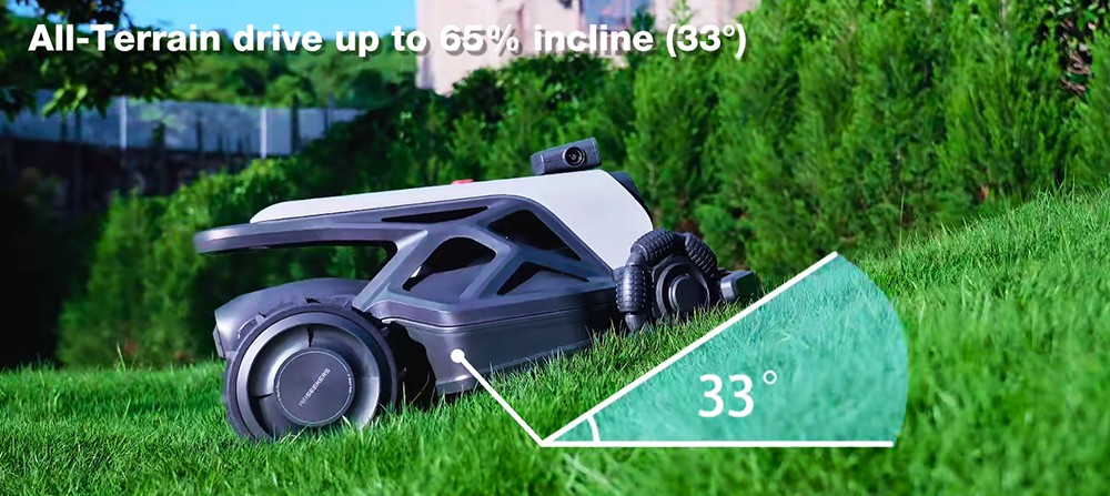 AIRSEEKERS TRON Robotic Lawn Mower  RTK   VIO   3D Vision Navigation  15Ah Battery  200m²/h Efficiency  300mm Cutting Width  3