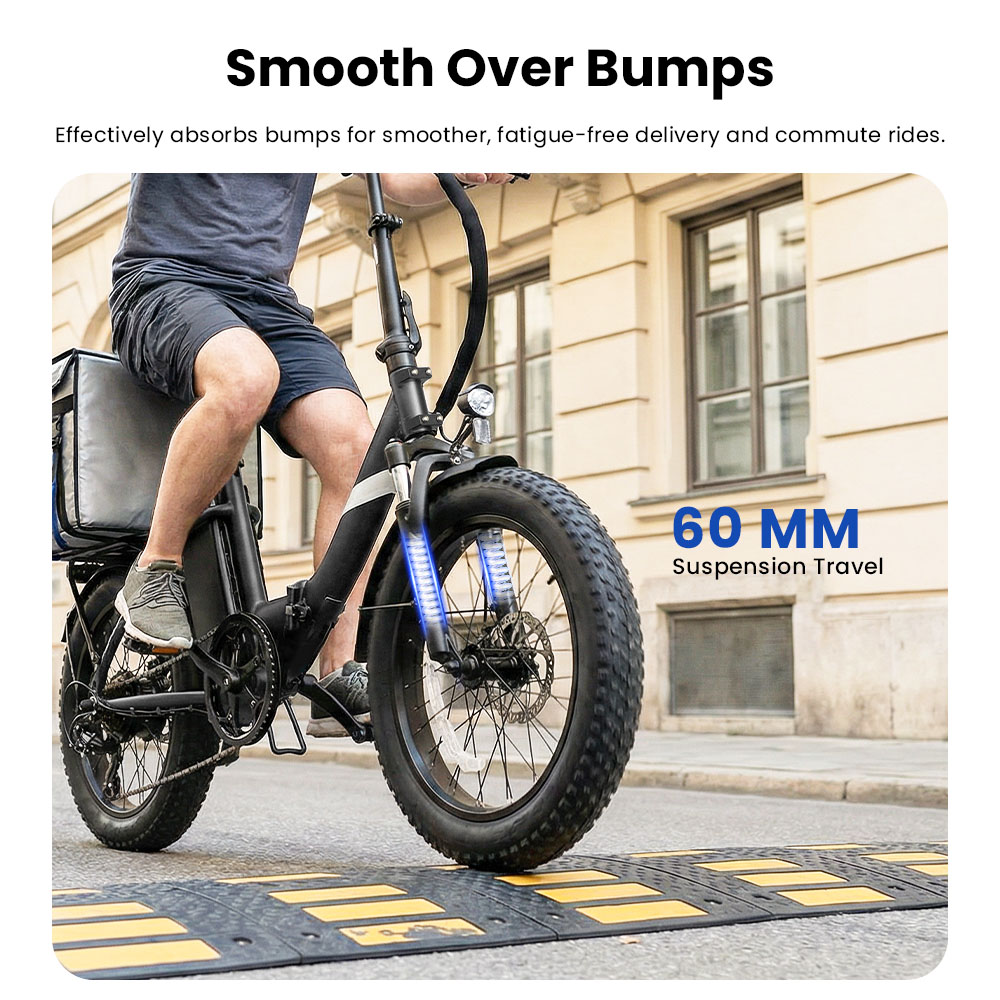 Touroll S3 Step-Thru Electric Bike  250W Motor  36V 13Ah Battery  20'×3 0' Tires  25km/h Max Speed  65km Max Range  Dual Disc