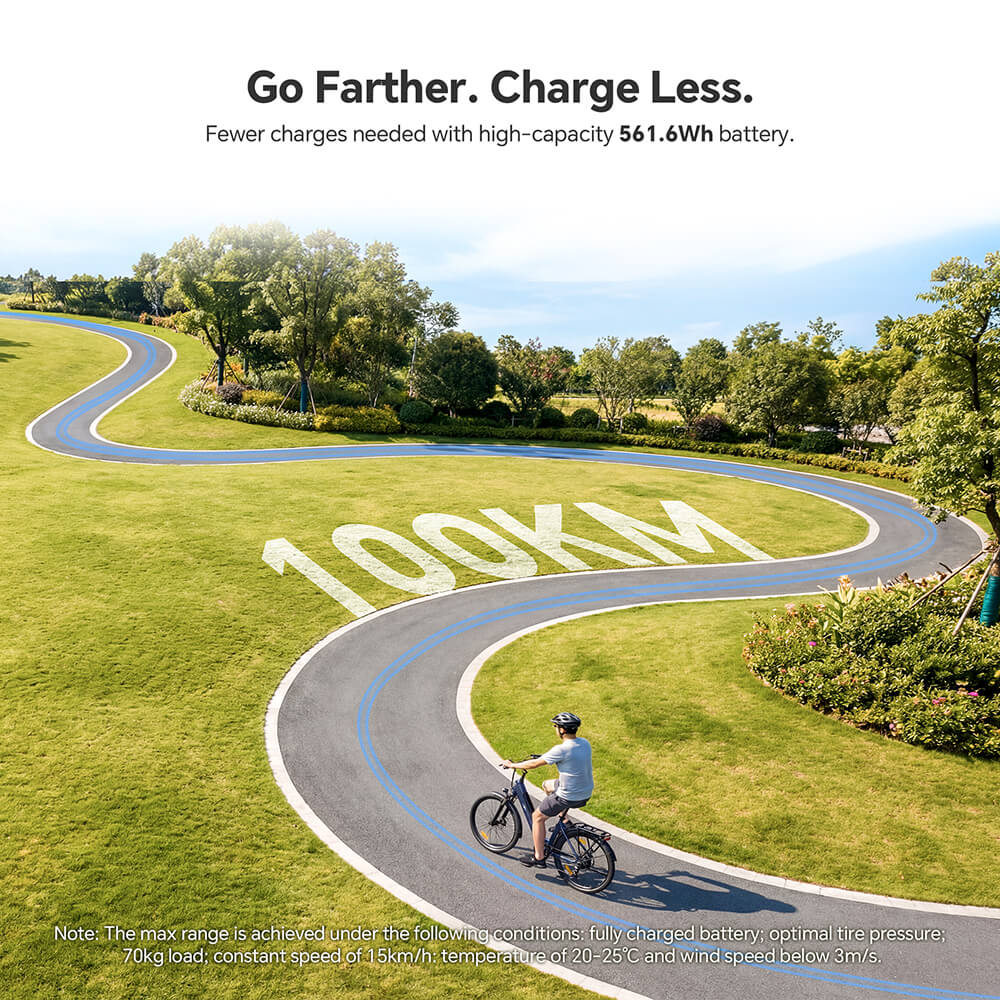 Foride Roamer 2 Step-Thru Electric Bike  250W Motor  36V 15 6Ah Battery  26'×1 75' Tires  25km/h Max Speed  100km Max Range  M