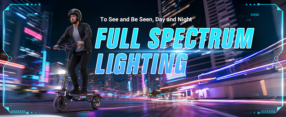 FENGQS GT7 Foldable Electric Scooter Dual 2800W Motors 60V 27Ah Battery 80km/h Top Speed 89km Range 111-Inch Off-Road Fat
