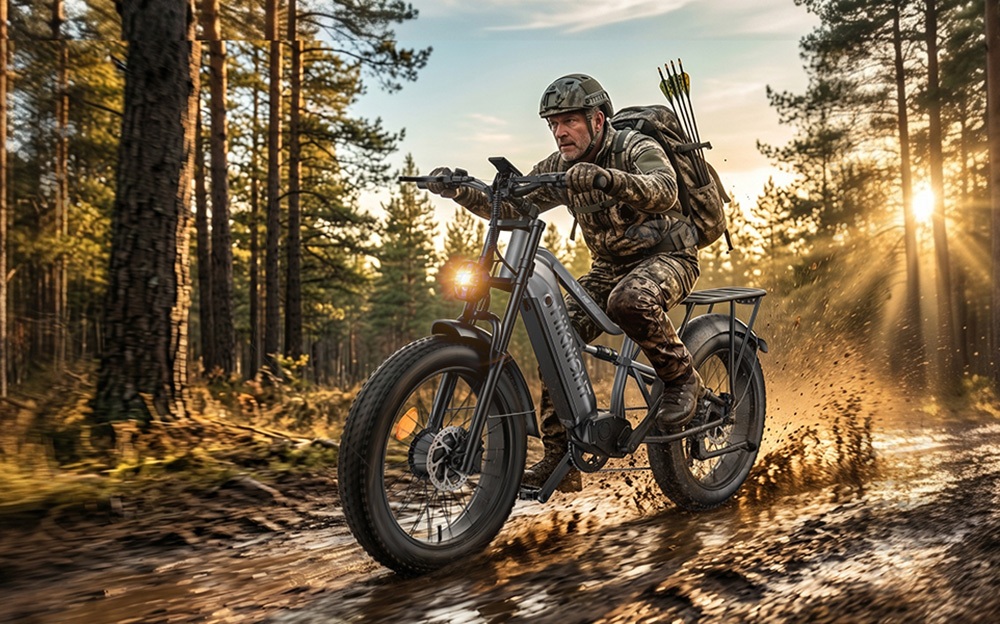 HIKNIGHT H6 PRO Electric Bike  4000W Peak Dual Motors  52V 20Ah Removable Battery  145km Range  64km/h Max Speed  200N·m Torqu