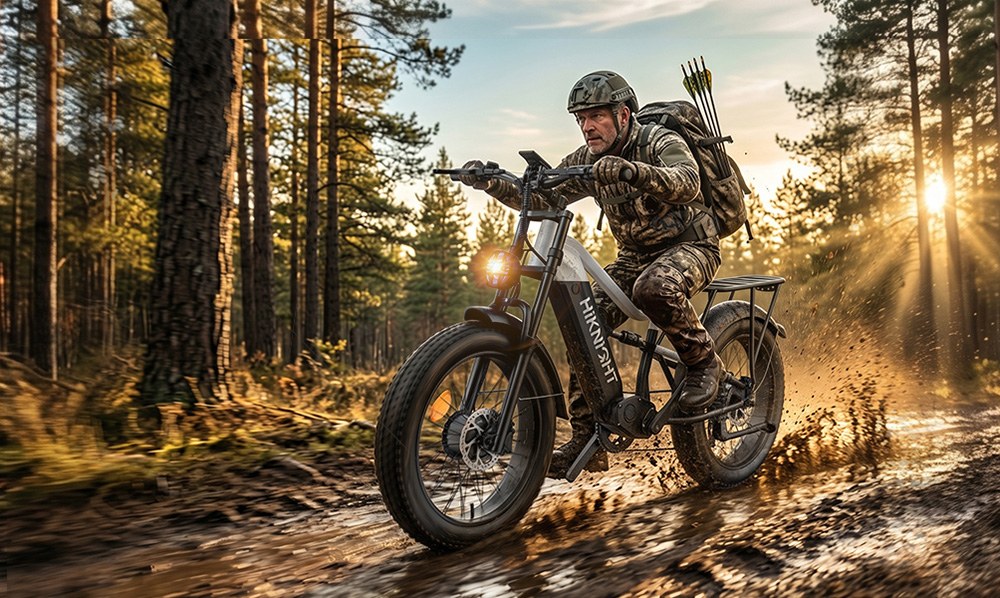 HIKNIGHT H6 PRO Electric Bike  4000W Peak Dual Motors  52V 20Ah Removable Battery  145km Range  64km/h Max Speed  200N·m Torqu
