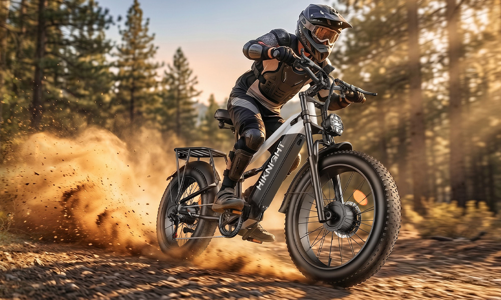 HIKNIGHT H6 PRO Electric Bike  4000W Peak Dual Motors  52V 20Ah Removable Battery  145km Range  64km/h Max Speed  200N·m Torqu