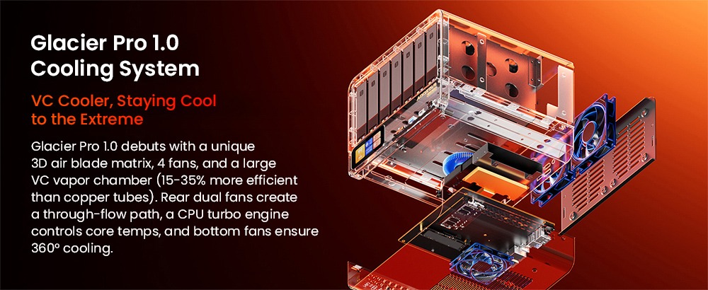 AOOSTAR WTR MAX NAS Mini PC Barebone No RAM No SSD Intel Core i5-1235U 10 Core Max 4 4GHz 11-Bay Storage 6×3 5