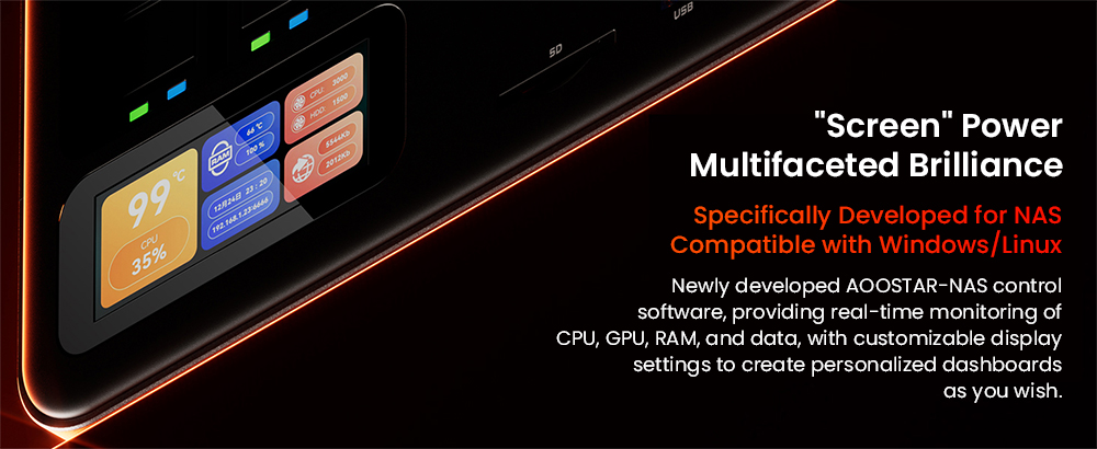 AOOSTAR WTR MAX NAS Mini PC Barebone No RAM No SSD Intel Core i5-1235U 10 Core Max 4 4GHz 11-Bay Storage 6×3 5