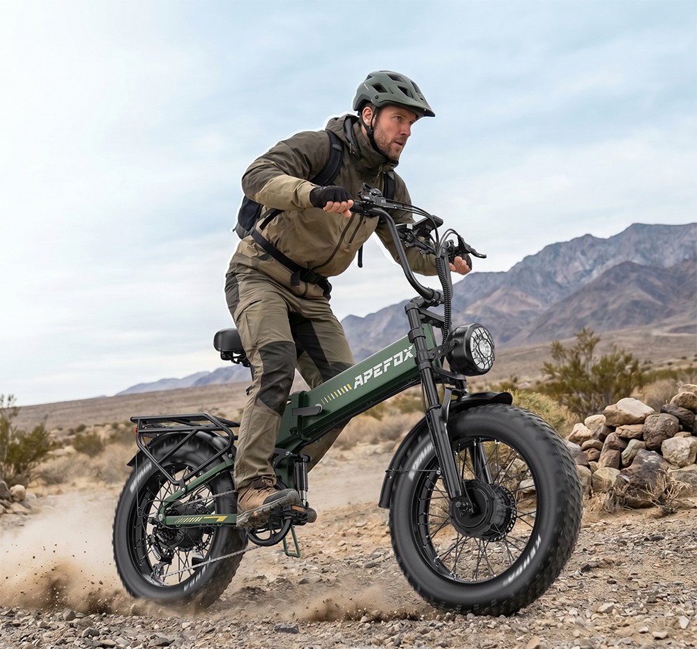 APEFOX RH20 Electric Bike Dual 750W Hub Motors 48V 22 5Ah Lithium Battery 50km/h Max Speed 100km Range 20×4 0