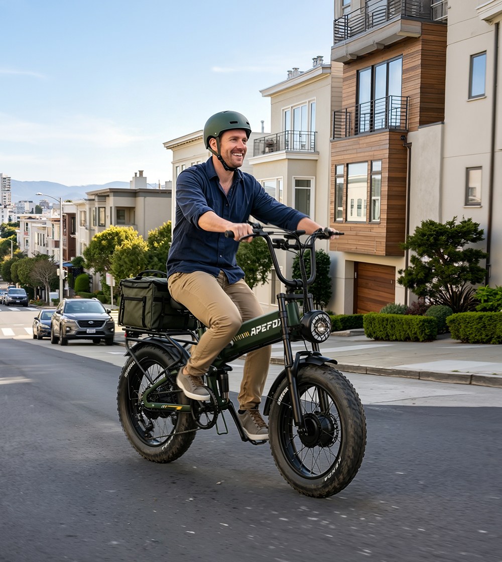 APEFOX RH20 Electric Bike Dual 750W Hub Motors 48V 22 5Ah Lithium Battery 50km/h Max Speed 100km Range 20×4 0