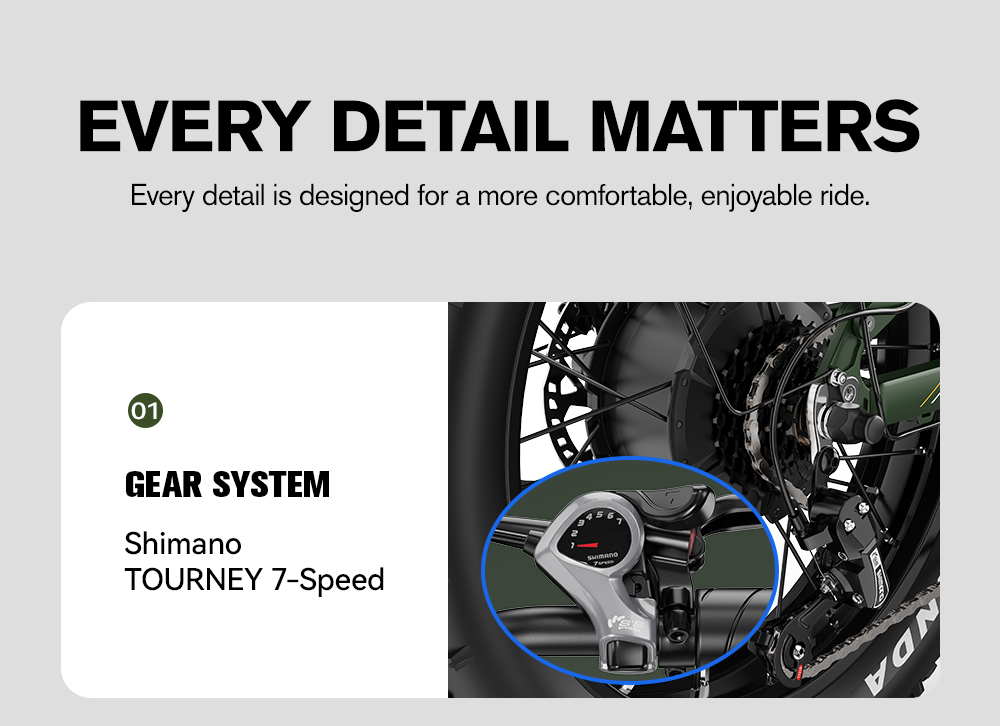 APEFOX RH20 Electric Bike Dual 750W Hub Motors 48V 22 5Ah Lithium Battery 50km/h Max Speed 100km Range 20×4 0