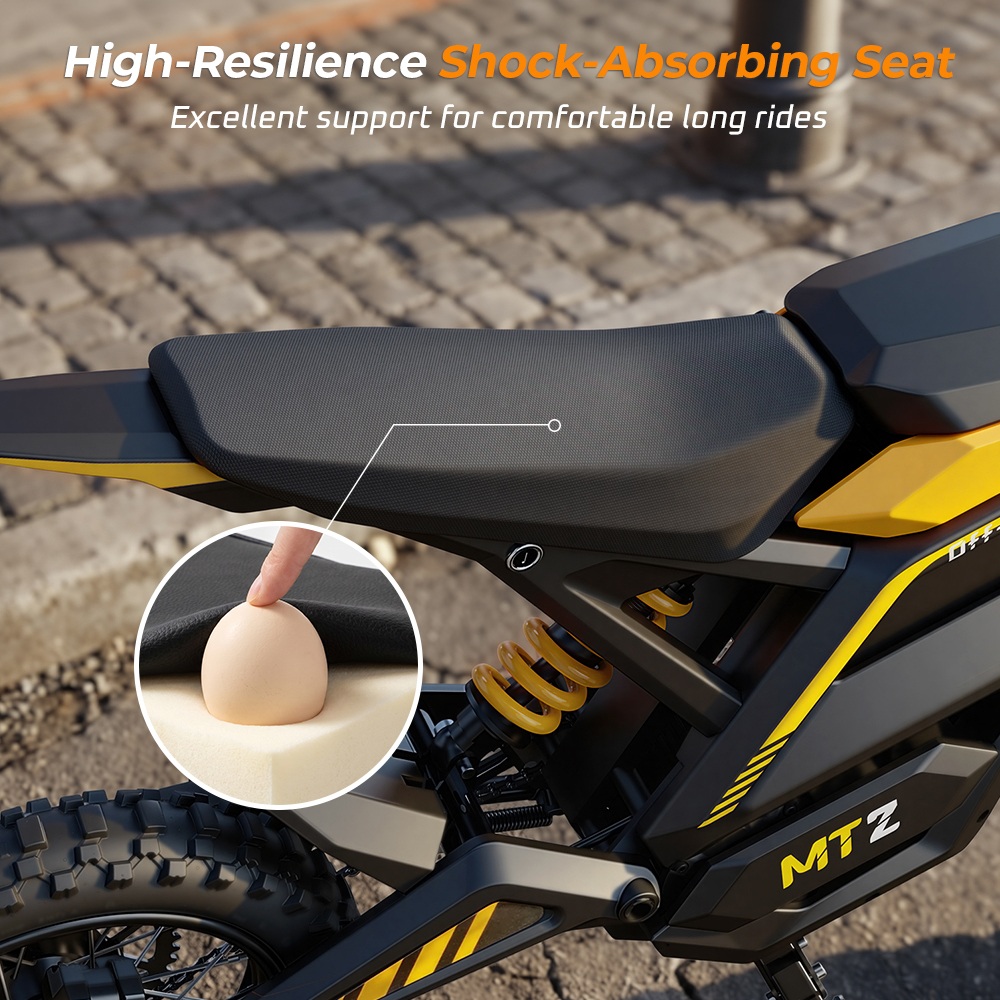 MT2 Electric Motorcycle 3000W Peak Motor 48V 22 5Ah Removable Battery 220N·m Torque 60km/h Max Speed Up to 72km Range 58