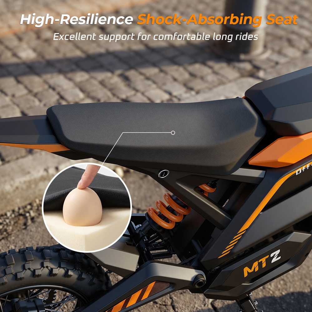 MT2 Electric Motorcycle 3000W Peak Motor 48V 22 5Ah Removable Battery 220N·m Torque 60km/h Max Speed Up to 72km Range 58