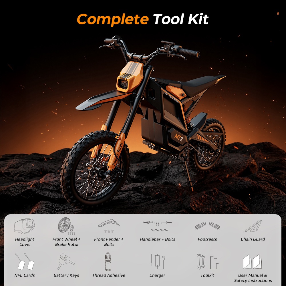 MT2 Electric Motorcycle 3000W Peak Motor 48V 22 5Ah Removable Battery 220N·m Torque 60km/h Max Speed Up to 72km Range 58