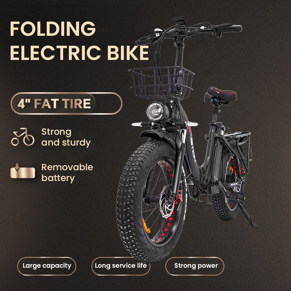 DRVETION CT20 Pro Foldable Electric Bike 750W Motor 48V 20Ah Samsung Battery 25km/h Unlocked 80km Range 20×4 0